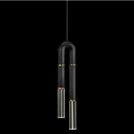 A large image of the Fine Art Handcrafted Lighting 923340 Black / Brass / No Parchment