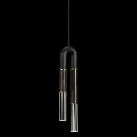 A large image of the Fine Art Handcrafted Lighting 923340 Black / Brass / Charcoal