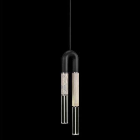 A large image of the Fine Art Handcrafted Lighting 923340 Black / Nickel / Smoke