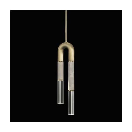 A large image of the Fine Art Handcrafted Lighting 923340 Gold Leaf / Brass / Smoke