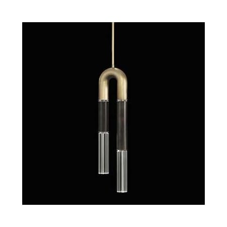 A large image of the Fine Art Handcrafted Lighting 923340 Gold Leaf / Nickel / Charcoal