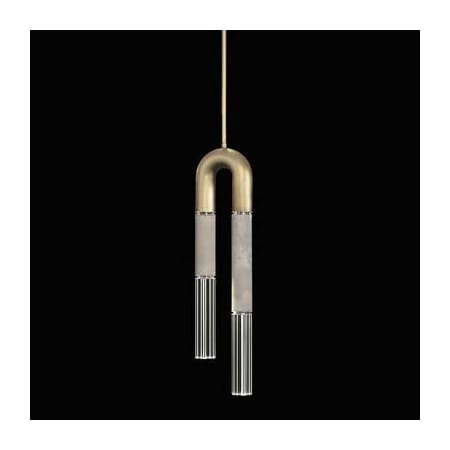 A large image of the Fine Art Handcrafted Lighting 923340 Gold Leaf / Nickel / Smoke