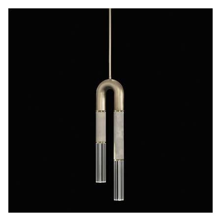 A large image of the Fine Art Handcrafted Lighting 923340 Soft Gold Leaf / Brass / Smoke