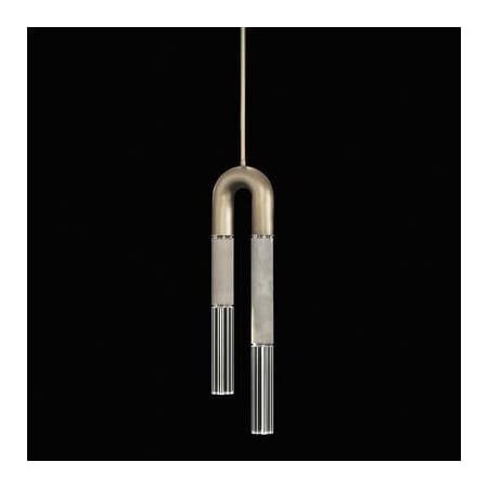 A large image of the Fine Art Handcrafted Lighting 923340 Soft Gold Leaf / Nickel / Smoke