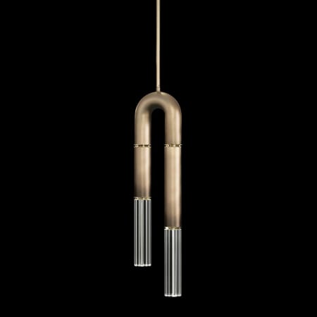 A large image of the Fine Art Handcrafted Lighting 923340 Ombre Bronze / Brass / No Parchment