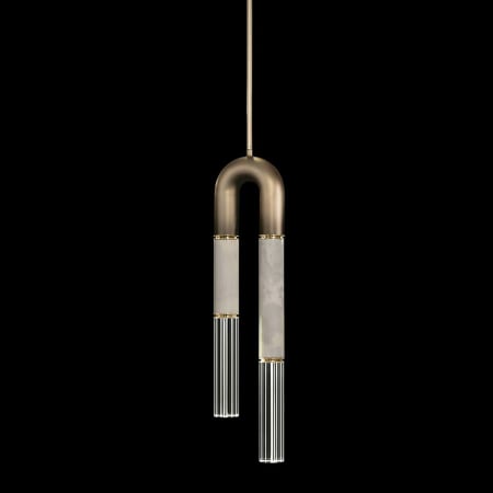 A large image of the Fine Art Handcrafted Lighting 923340 Ombre Bronze / Brass / Smoke