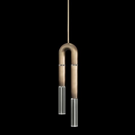 A large image of the Fine Art Handcrafted Lighting 923340 Ombre Bronze / Nickel / No Parchment