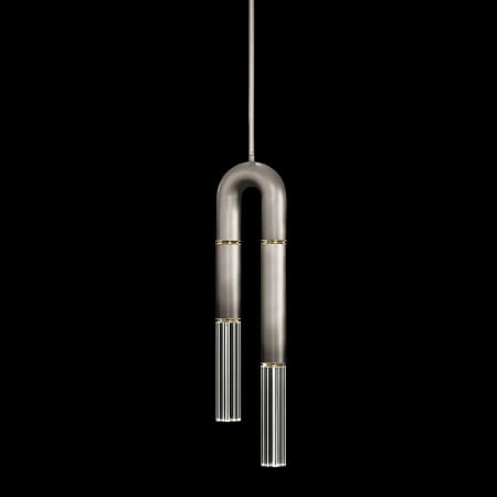 A large image of the Fine Art Handcrafted Lighting 923340 Ombre Silver / Brass / No Parchment