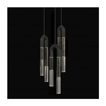 A large image of the Fine Art Handcrafted Lighting 923840 Black / Brass / Charcoal