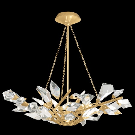 Fine Art Lamps 907840 2st Gold Leaf, Fine Art Foret Chandelier