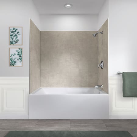 A large image of the Foremost GFS603278 Foremost-GFS603278-Lifestyle View with Tub - Sandstone
