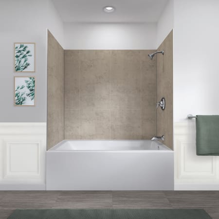 A large image of the Foremost GFS603278 Foremost-GFS603278-Lifestyle View with Tub - Shale