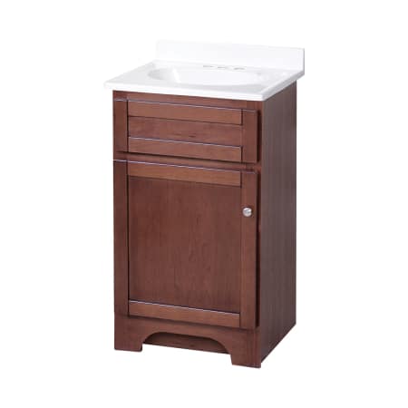 A large image of the Foremost COT1816 Columbia 18" Cherry Vanity Combo