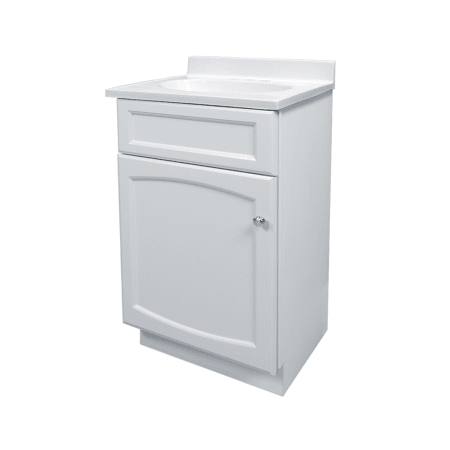 A large image of the Foremost HE1816 Heartland 18 inch white vanity with top