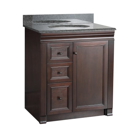 A large image of the Foremost SH3021DL Shawna 30 inch bath vanity - left side drawers