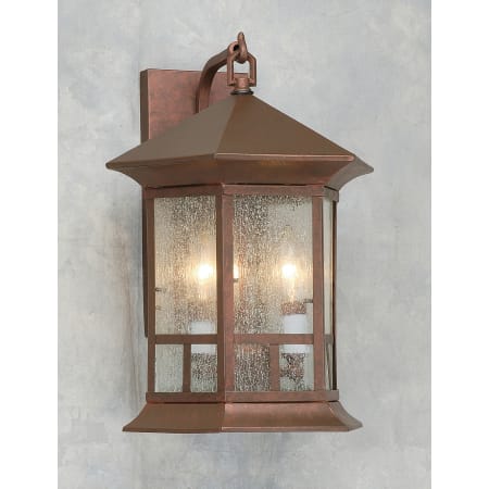 A large image of the Forte Lighting 1038-03 Copper