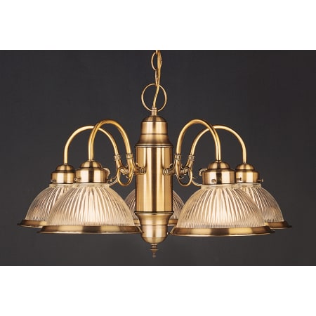 A large image of the Forte Lighting 2005 Antique Brass