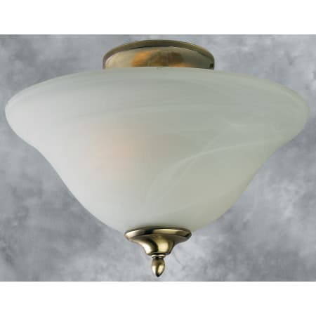 A large image of the Forte Lighting 2066-02 Antique Brass