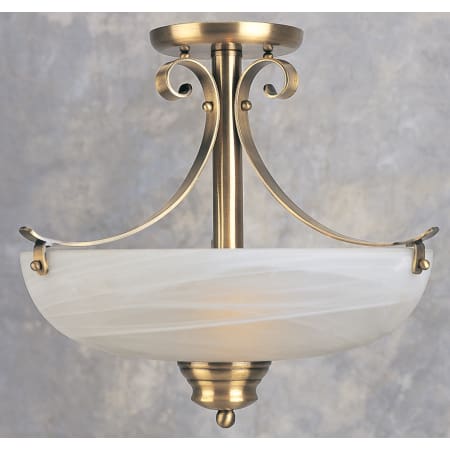 A large image of the Forte Lighting 2095-02 Antique Brass