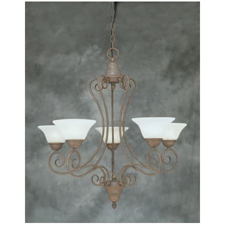 A large image of the Forte Lighting 2105-05 Desert Stone