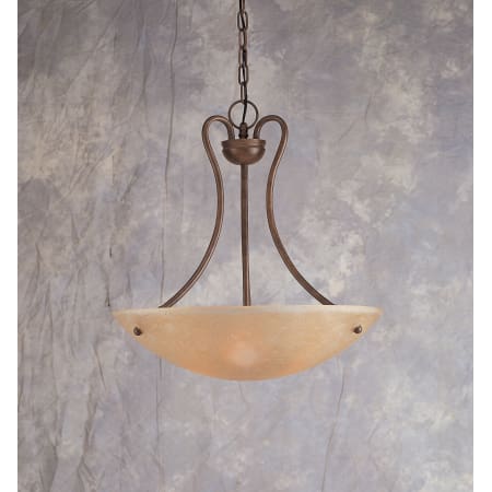 A large image of the Forte Lighting 2166-03 Chestnut