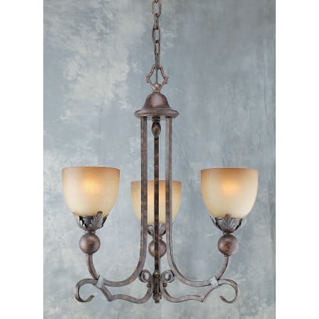 A large image of the Forte Lighting 2269-03 Rustic Spice