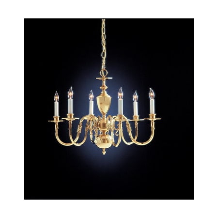 A large image of the Forte Lighting 4106 Solid Brass
