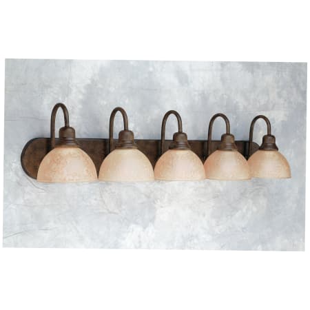 A large image of the Forte Lighting 5166-05 Chestnut