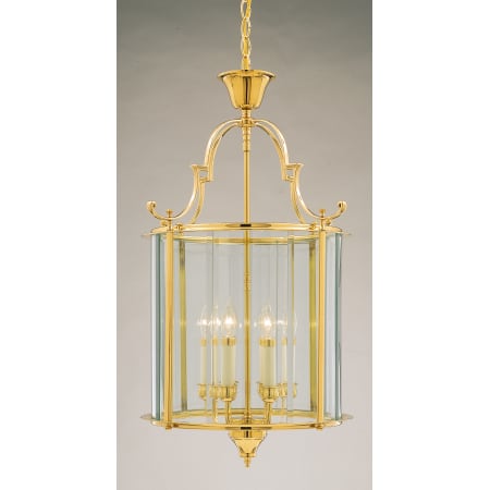 A large image of the Forte Lighting 8105 Polished Brass