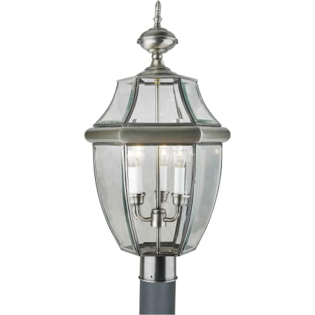 A large image of the Forte Lighting 1604-03 Antique Pewter