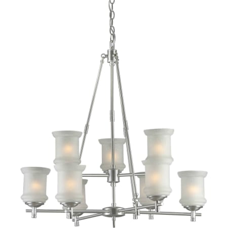 A large image of the Forte Lighting 2180-09 Brushed Nickel