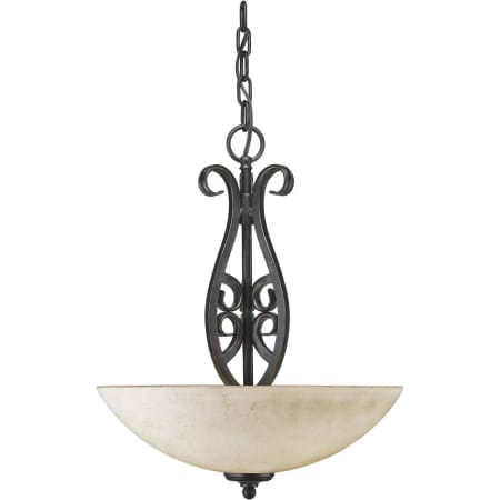 A large image of the Forte Lighting 2250-03 Bordeaux
