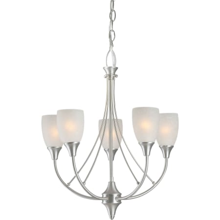 A large image of the Forte Lighting 2278-05 Brushed Nickel