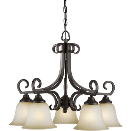 A large image of the Forte Lighting 2303-05 Antique Bronze