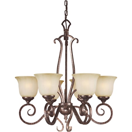 A large image of the Forte Lighting 2317-06 Rustic Spice