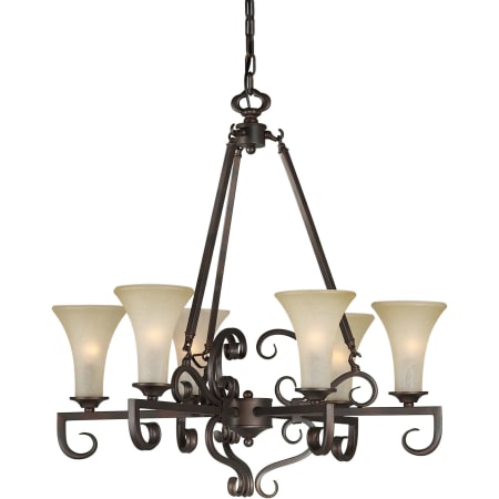 A large image of the Forte Lighting 2326-06 Antique Bronze