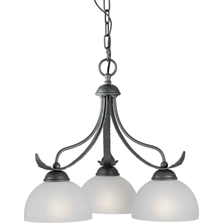 A large image of the Forte Lighting 2344-03 Natural Iron