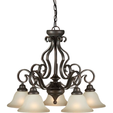A large image of the Forte Lighting 2346-05 Antique Bronze