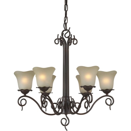 A large image of the Forte Lighting 2363-06 Antique Bronze
