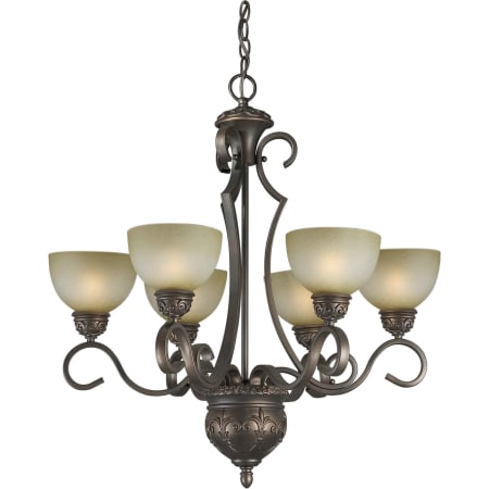 A large image of the Forte Lighting 2365-06 Antique Bronze