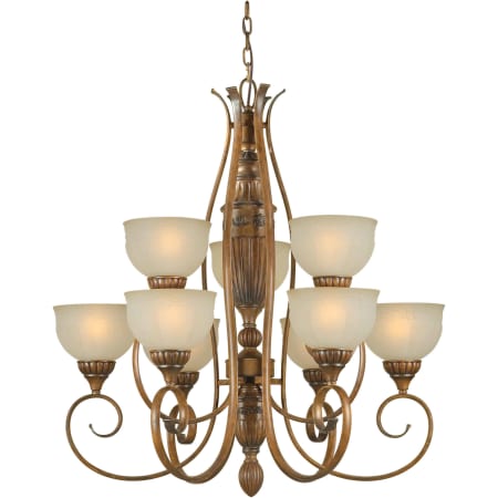 A large image of the Forte Lighting 2380-09 Rustic Sienna