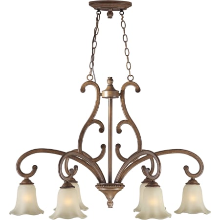 A large image of the Forte Lighting 2387-06 Rustic Sienna