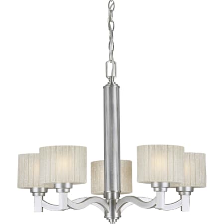 A large image of the Forte Lighting 2388-05 Brushed Nickel