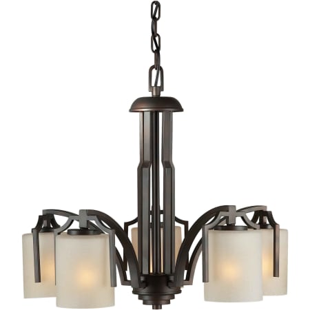 A large image of the Forte Lighting 2401-05 Antique Bronze