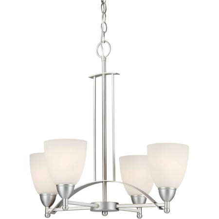 A large image of the Forte Lighting 2423-04 Brushed Nickel