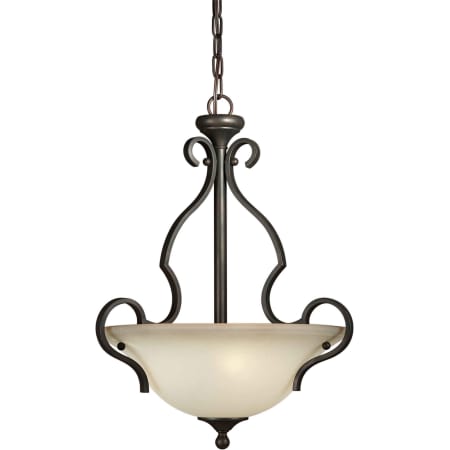 A large image of the Forte Lighting 2446-03 Antique Bronze