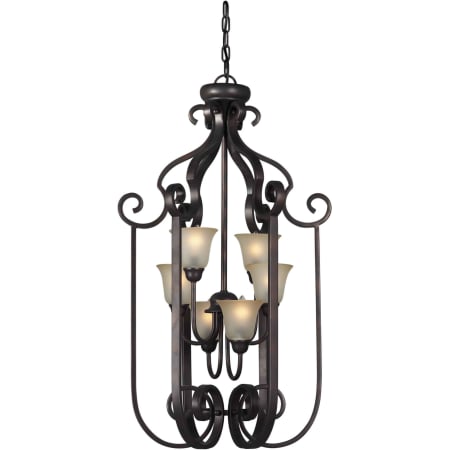 A large image of the Forte Lighting 2446-06 Antique Bronze
