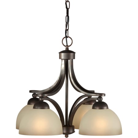 A large image of the Forte Lighting 2474-04 Antique Bronze