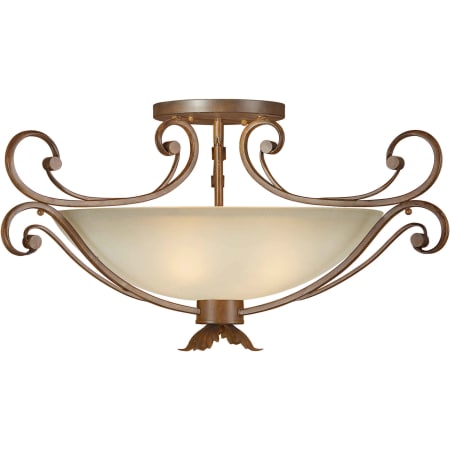 A large image of the Forte Lighting 2478-04 Rustic Sienna