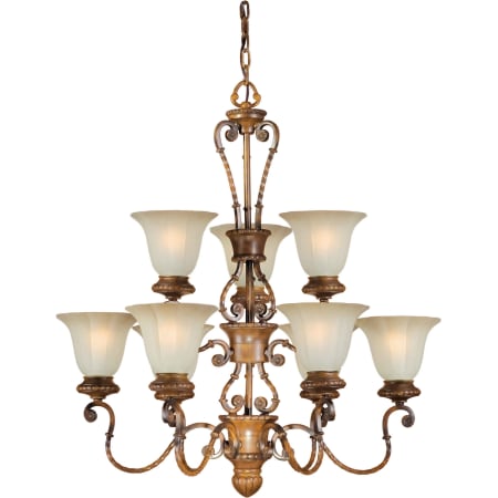 A large image of the Forte Lighting 2493-09 Rustic Sienna